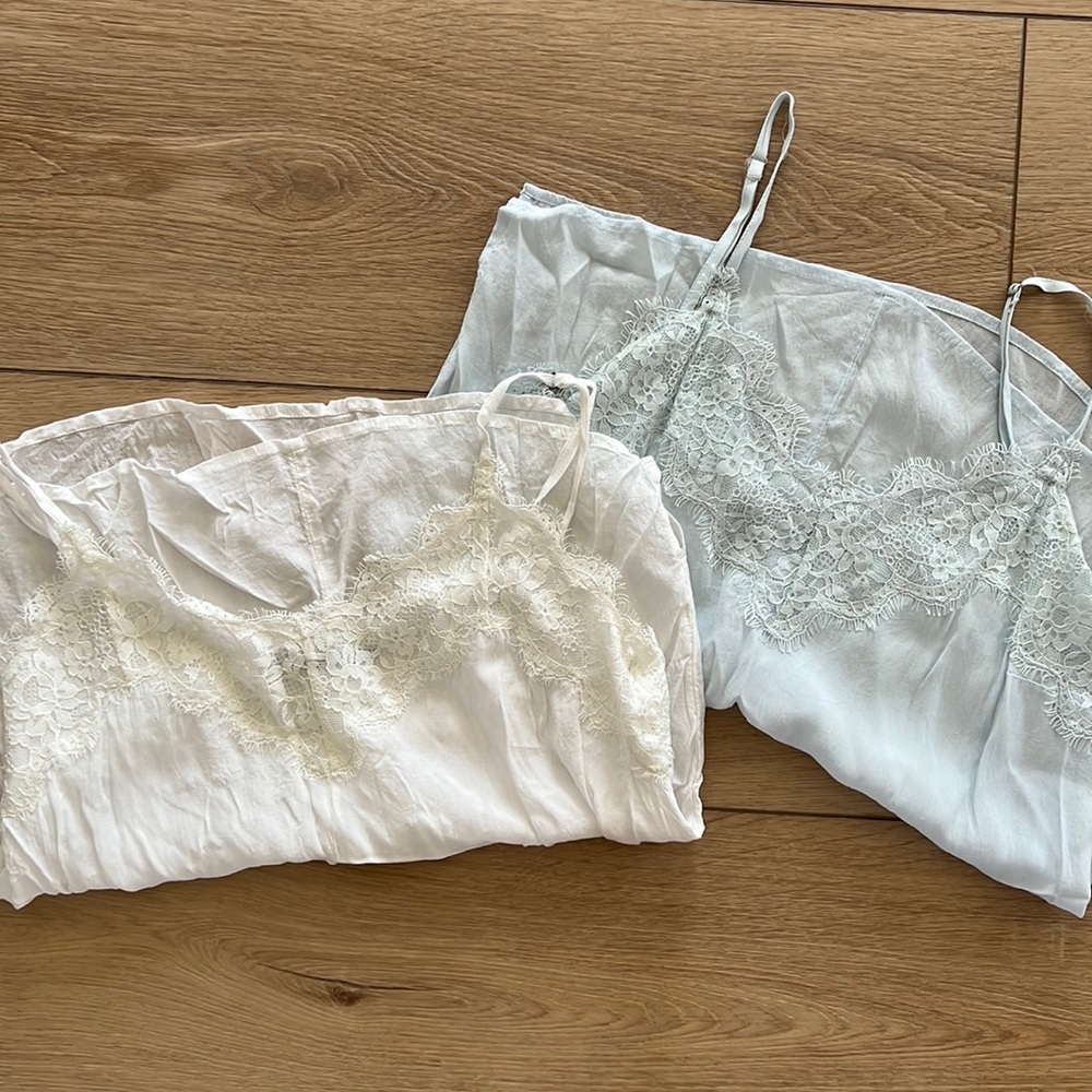 Two Abercrombie Lace Camis